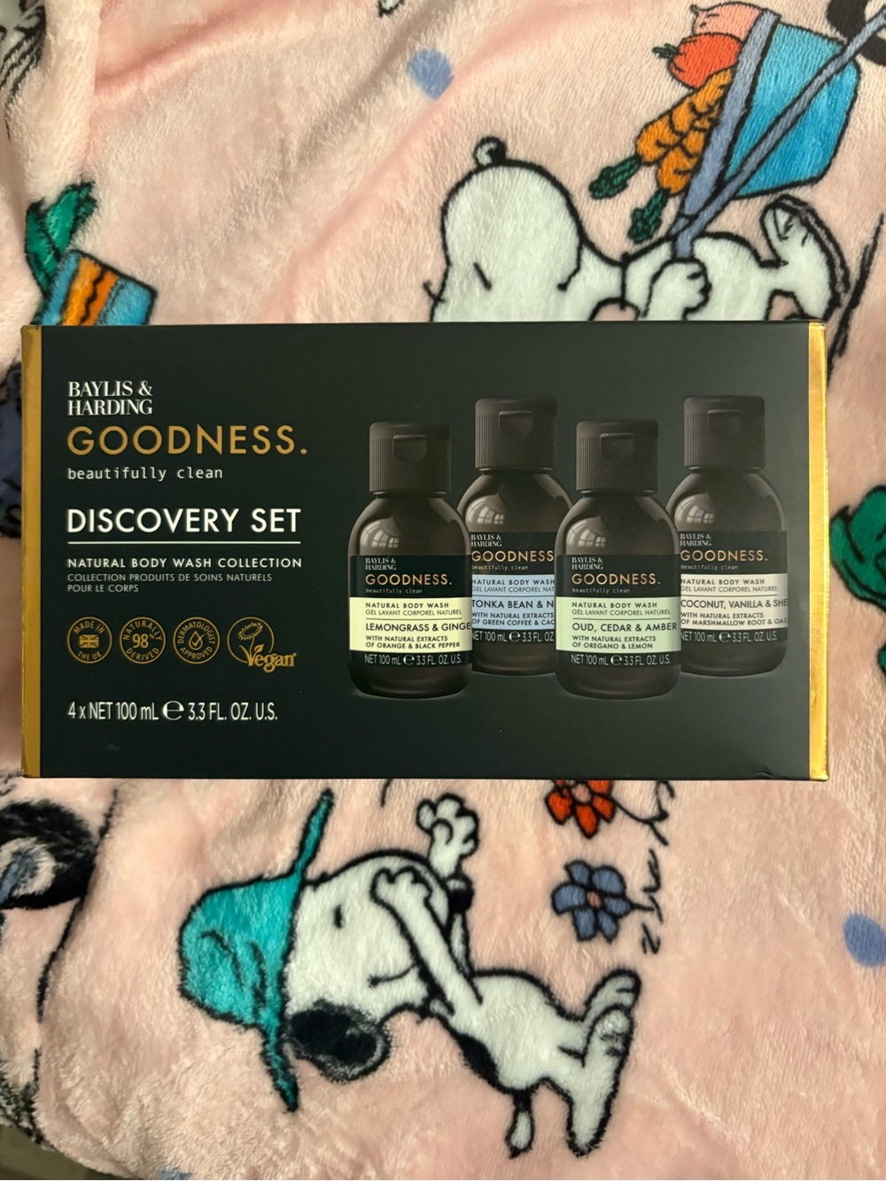 Baylis & Harding Goodness Discovery Set Natural Body Wash - Black